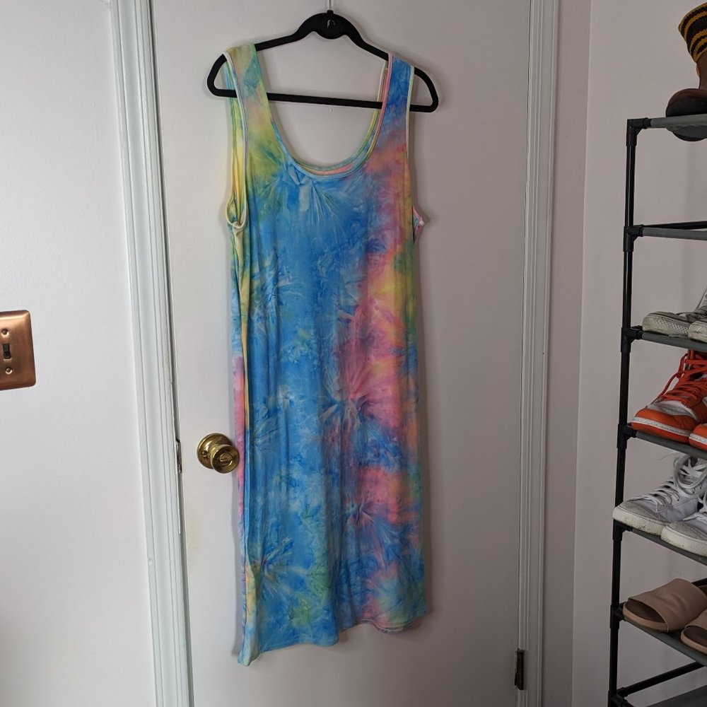 Tie Dye Tank Dress NWOT